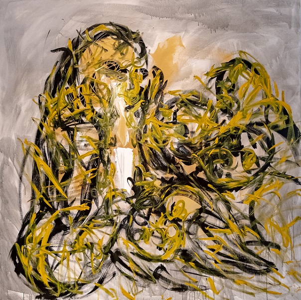 《천계의 빛 No.29》 2017, Acrylic on canvas, 200×200cm